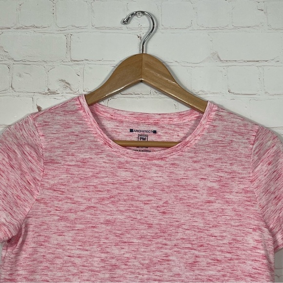Architect T Shirt Women’s Petite Medium Pink Heathered Short Sleeve - Picture 2 of 6